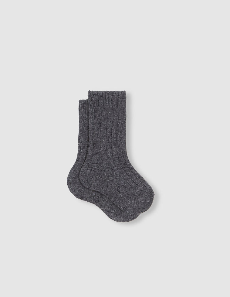 Schlichte Gerippte Socken